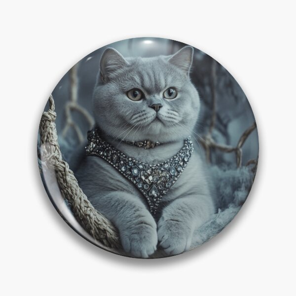 Item preview, British Shorthair In Enchanted Garden designed and sold by Nocturne  Paws.