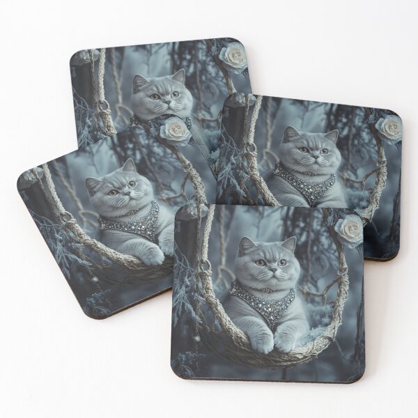 Item preview, British Shorthair In Enchanted Garden designed and sold by Nocturne  Paws.