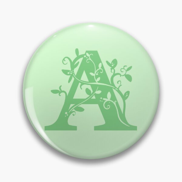 Item preview, Green Capital Letter A With Vines V2 designed and sold by Victoria Lehnard.