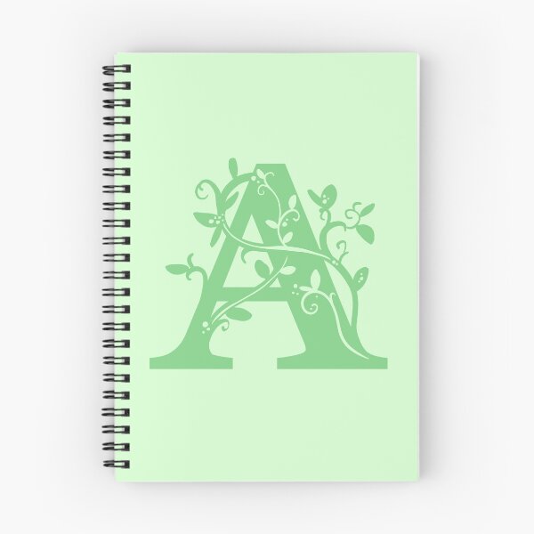 Item preview, Green Capital Letter A With Vines V2 designed and sold by Victoria Lehnard.