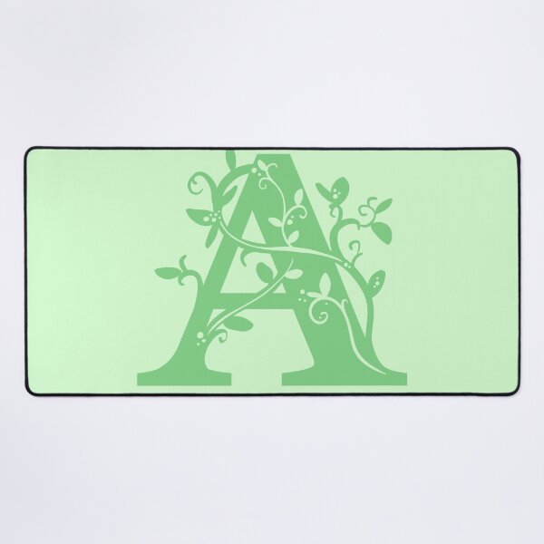 Item preview, Green Capital Letter A With Vines V2 designed and sold by Victoria Lehnard.