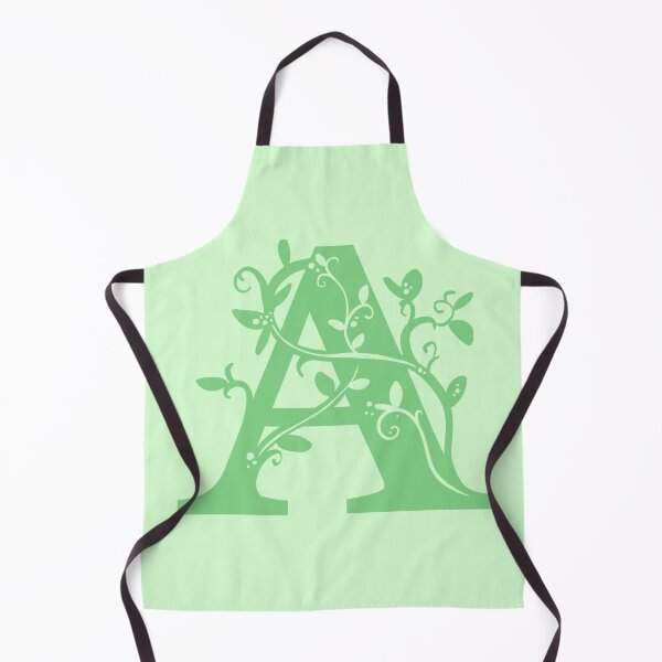 Item preview, Green Capital Letter A With Vines V2 designed and sold by Victoria Lehnard.