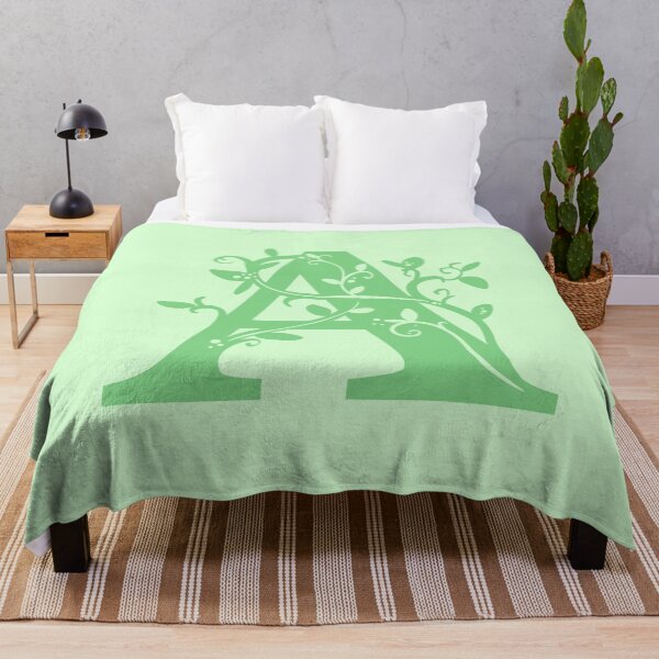 Item preview, Green Capital Letter A With Vines V2 designed and sold by Victoria Lehnard.