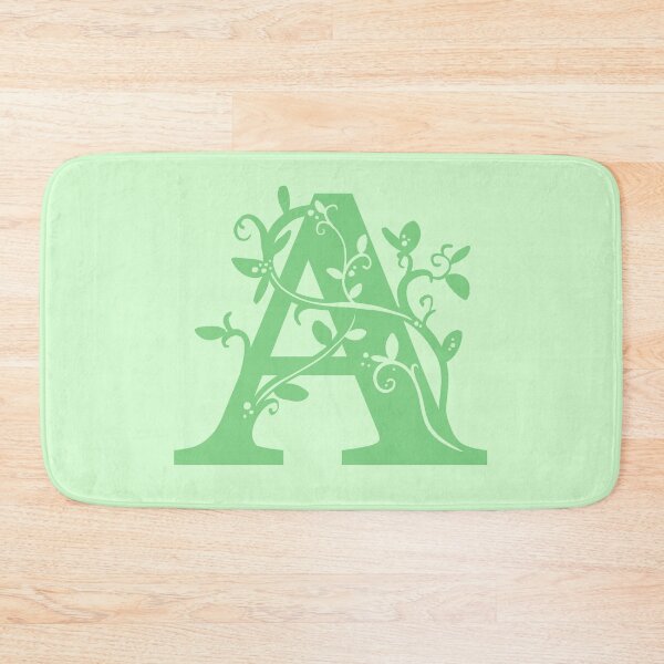 Item preview, Green Capital Letter A With Vines V2 designed and sold by Victoria Lehnard.
