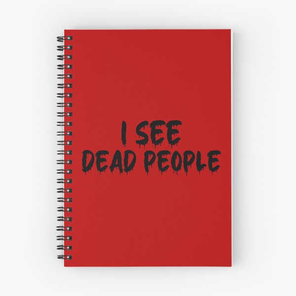 Item preview, BLACK ON RED I SEE DEAD PEOPLE BLOOD DRIP designed and sold by RomeArtCo.