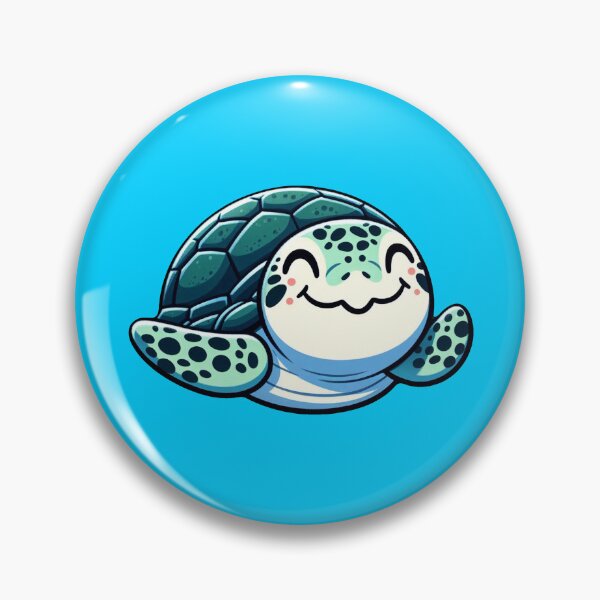 Item preview, Charming Sea Turtle - aquatic, cute, cartoon designed and sold by Nostalgia Busters.