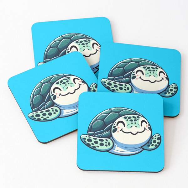Item preview, Charming Sea Turtle - aquatic, cute, cartoon designed and sold by Nostalgia Busters.