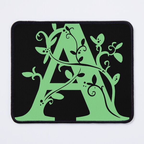 Item preview, Green Capital Letter A With Vines V3 designed and sold by Victoria Lehnard.