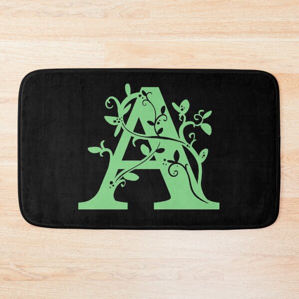 Item preview, Green Capital Letter A With Vines V3 designed and sold by Victoria Lehnard.