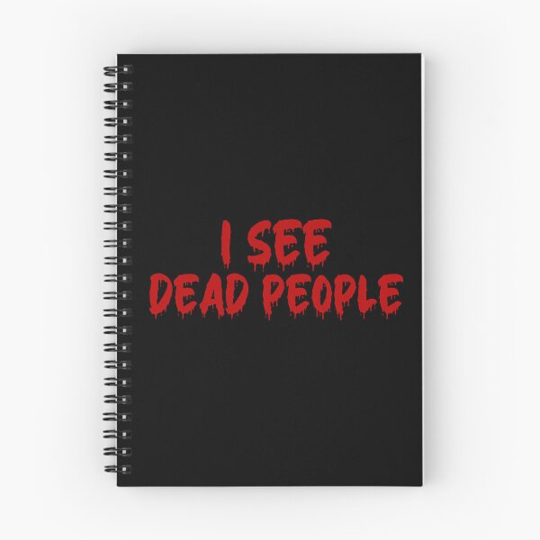 Item preview, RED ON BLACK I SEE DEAD PEOPLE BLOOD DRIP designed and sold by RomeArtCo.