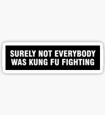 Sicher nicht jeder war kämpfender Autoaufkleber Kung-fu Sticker