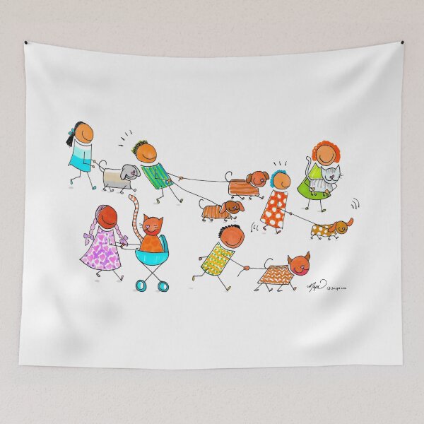 Item preview, Happy Spot People With Their Pets designed and sold by 1meps.
