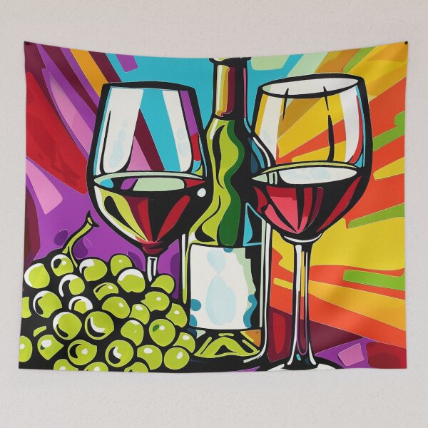 Item preview, Glass of Wine Pop Art 5 designed and sold by AstroRisq.