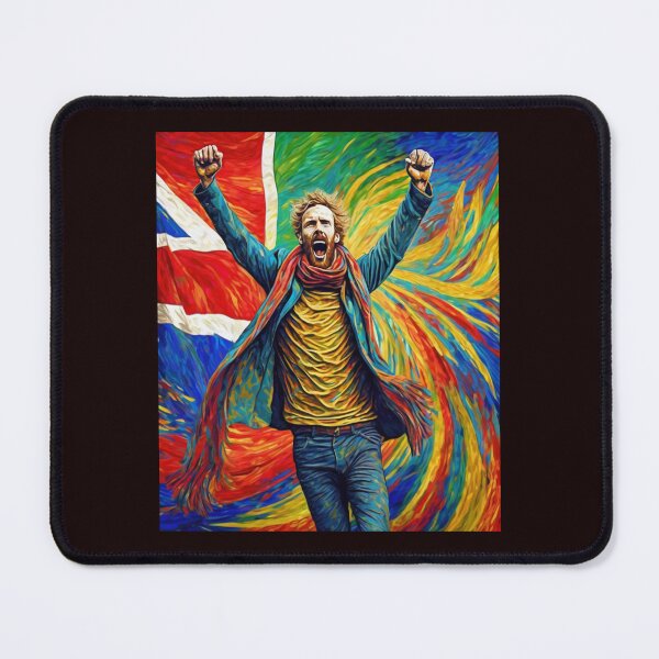 Item preview, "English Football Fan Saluting" designed and sold by Artisticanvas.