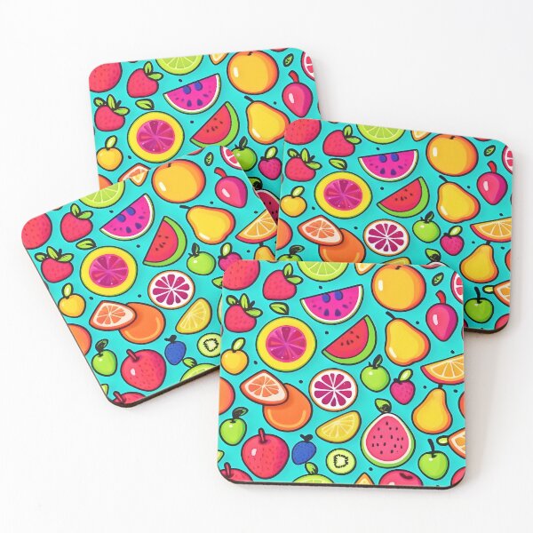 Item preview, Fruity Delight Pattern designed and sold by Health And Fitness Posts e-Store.
