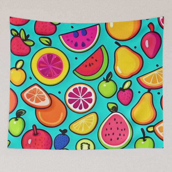 Item preview, Fruity Delight Pattern designed and sold by Health And Fitness Posts e-Store.