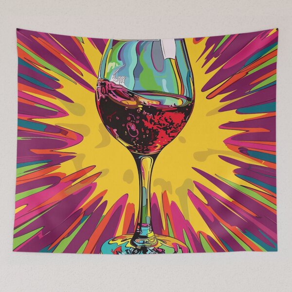 Item preview, Glass of Wine Pop Art 6 designed and sold by AstroRisq.