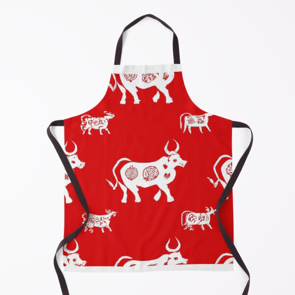 Item preview, Traditional Thai Cow Pattern on Red Background designed and sold by MrDRK1536.