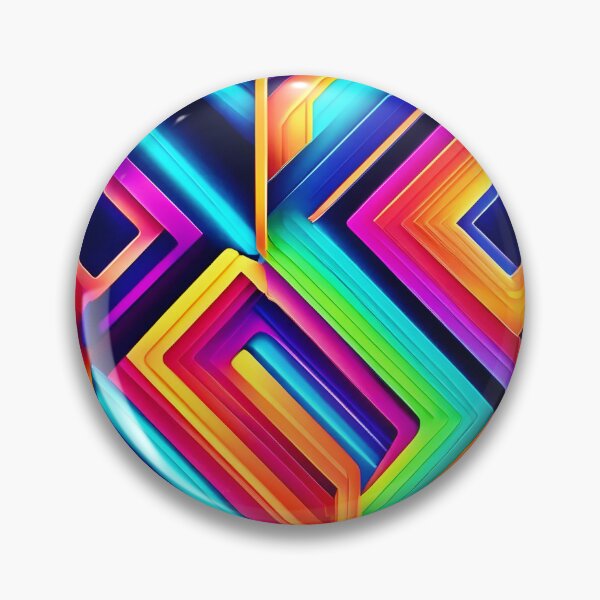 Item preview, Neon Geometric Abstract Art designed and sold by Health And Fitness Posts e-Store.