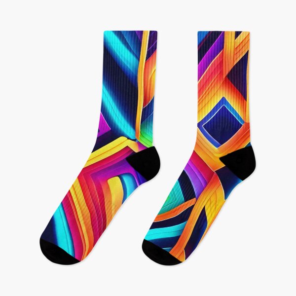 Item preview, Neon Geometric Abstract Art designed and sold by Health And Fitness Posts e-Store.