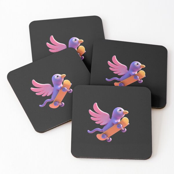 Item preview, Skateboarding Bird in Flight designed and sold by eliteandhonor.