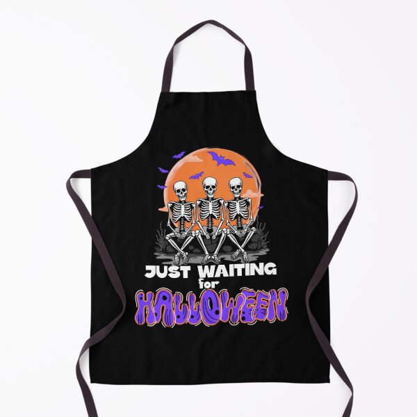 Item preview, Just Waiting for Halloween, Skeleton Waiting designed and sold by orangeblue21.