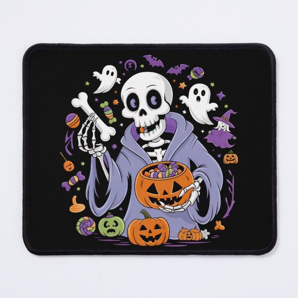 Item preview, Haunted Treats – Skeleton and Ghost Share the Sweets designed and sold by RandomRhythm.
