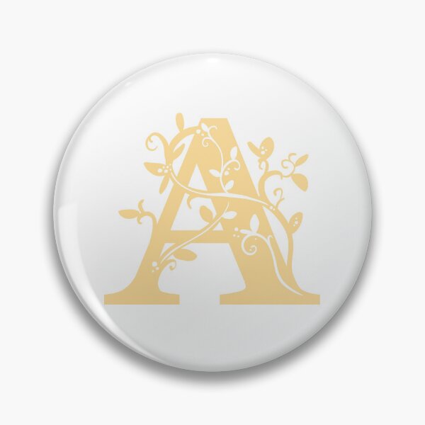 Item preview, Yellow Capital Letter A With Vines designed and sold by Victoria Lehnard.