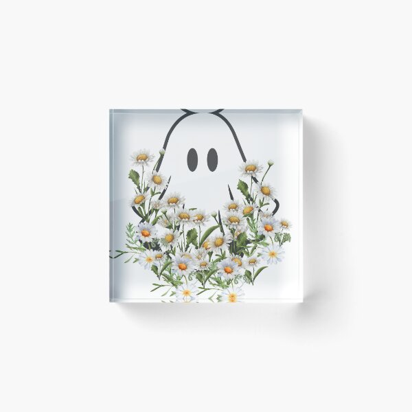 Item preview, A ghost with daisies designed and sold by noirab13it.