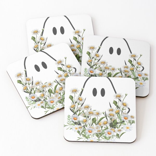 Item preview, A ghost with daisies designed and sold by noirab13it.