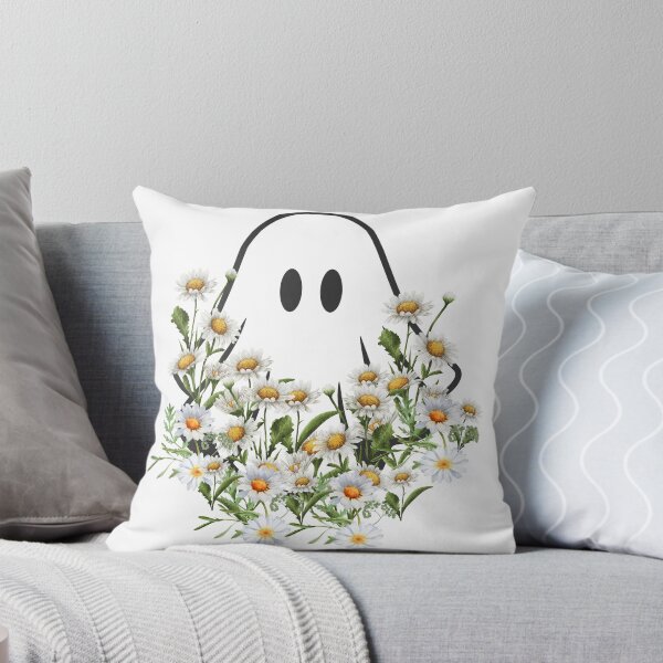 Item preview, A ghost with daisies designed and sold by noirab13it.