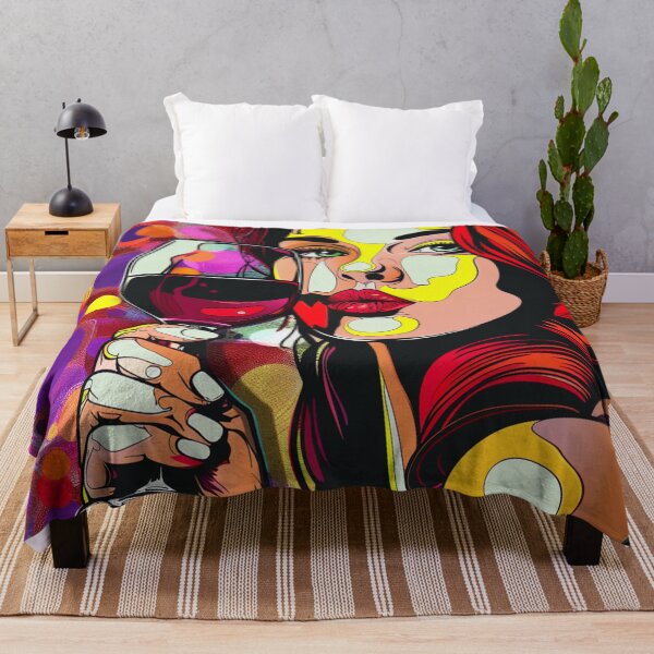 Item preview, Wine Girl Pop Art 1 designed and sold by AstroRisq.