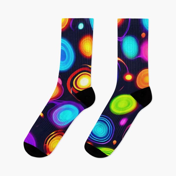 Item preview, Neon Circle Explosion designed and sold by Health And Fitness Posts e-Store.