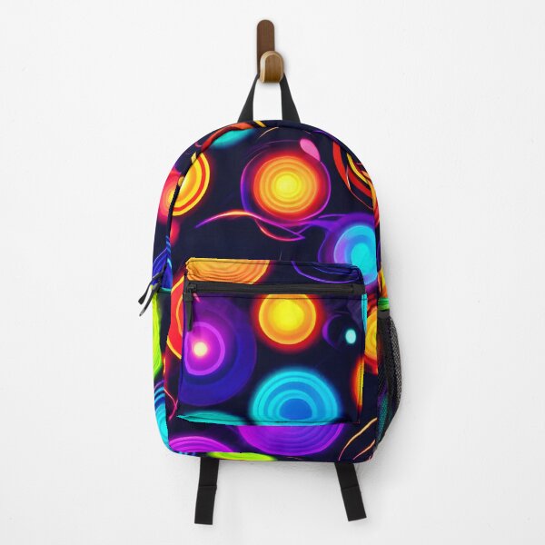 Item preview, Neon Circle Explosion designed and sold by Health And Fitness Posts e-Store.