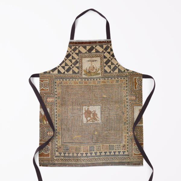 Item preview, Theseus Mosaic - Minotaur Labyrinth  designed and sold by softbluehum.