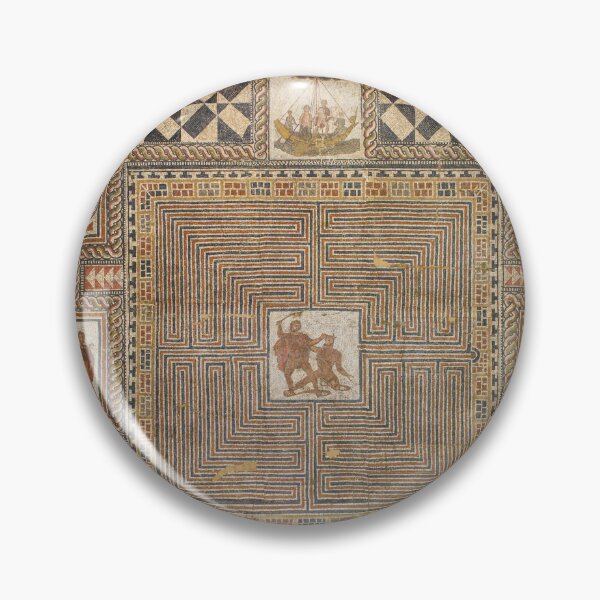 Item preview, Theseus Mosaic - Minotaur Labyrinth  designed and sold by softbluehum.