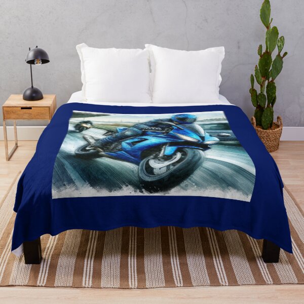 Item preview, Blue Motorcycle Rider designed and sold by Halifaxartguy.