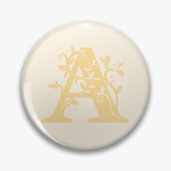Item preview, Yellow Capital Letter A With Vines V2 designed and sold by Victoria Lehnard.