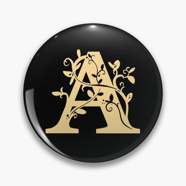 Item preview, Yellow Capital Letter A With Vines V3 designed and sold by Victoria Lehnard.