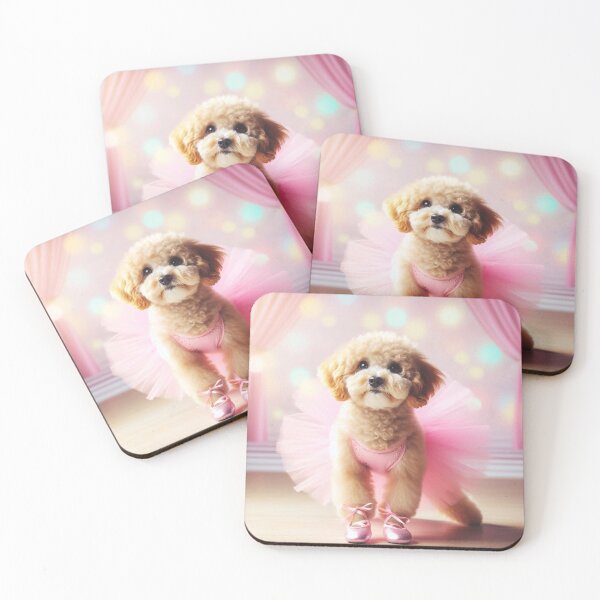 Item preview, Cavoodle ballerina in pink designed and sold by Zelda50.