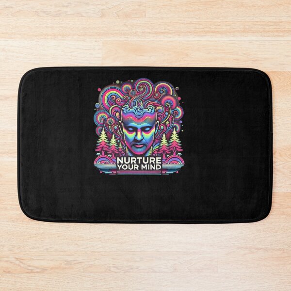Item preview, Vibrant 'Nurture Your Mind' Mental Health and Mindfulness Art designed and sold by Noussairox.