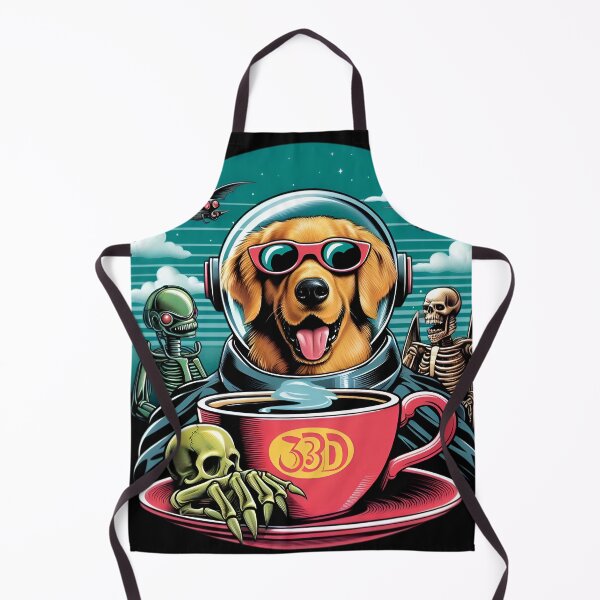 Item preview, Necromancer Golden Retriever Dog funny vintage t-shirts designed and sold by PAVOXAR.