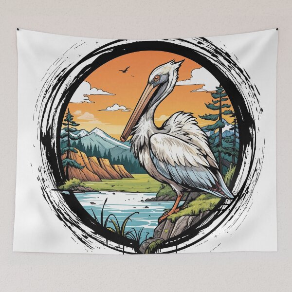 Item preview, Pelicans On Lake Neture designed and sold by pecussoul.