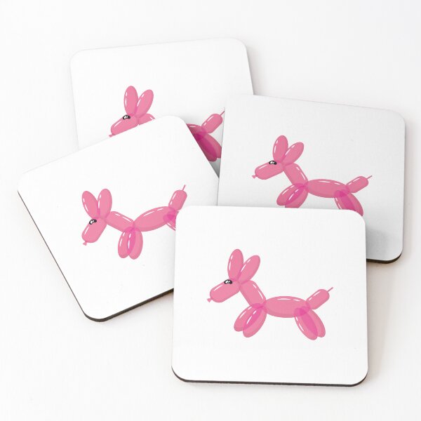 Item preview, Pink Balloon Dog Sticker  designed and sold by Playful Strokes pom@pom.