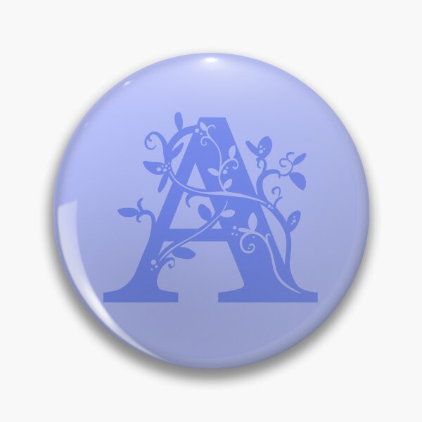 Item preview, Violet Capital Letter A With Vines V2 designed and sold by Victoria Lehnard.
