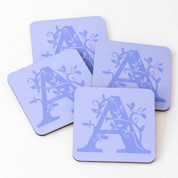 Item preview, Violet Capital Letter A With Vines V2 designed and sold by Victoria Lehnard.