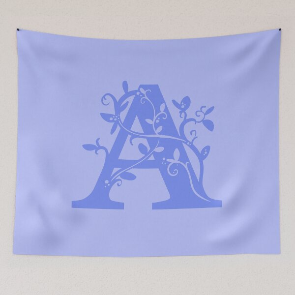 Item preview, Violet Capital Letter A With Vines V2 designed and sold by Victoria Lehnard.