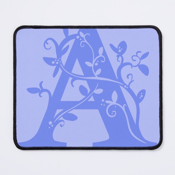 Item preview, Violet Capital Letter A With Vines V2 designed and sold by Victoria Lehnard.