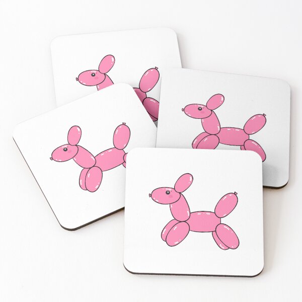 Item preview, Pink Balloon Dog Sticker  designed and sold by Playful Strokes pom@pom.
