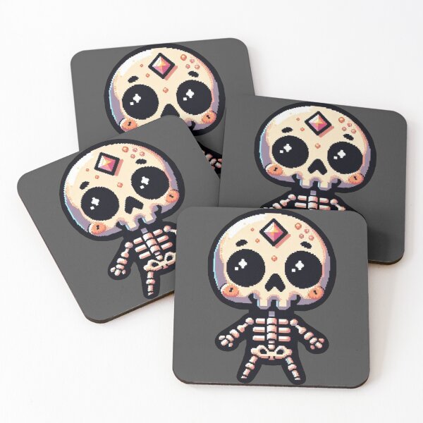 Item preview, Pixelart Skeleton designed and sold by Nostalgia Busters.